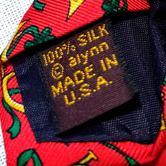 Mark Fore Strike Silk Trumpet Christmas Neck Tie - Picture 4 of 6